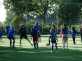 Laatste training S.K.N.W.K. JO11-1JM van seizoen 2022-2023 (partijtje tegen de ouders) (218/221)